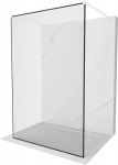 Du&scaron;isein Mexen Kioto Walk-In Black Border, 100 cm x 200 cm, valge/must