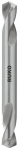 Metallist puur, kahe otsaga Ruko DIN1412C 252042, teras/plast /alumiinium, hss, silindriline, 4.2 mm x 5.5 cm
