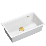 K&ouml;&ouml;givalamu Quadron Logan 110, graniit, 76 cm x 45 cm x 23.5 cm, kuldne v./valge v.