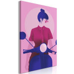 Reproduktsioon Artgeist Girl on Scooter, h-a-0145-b-a, 20 cm x 30 cm
