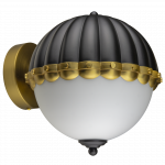 Valgusti seinale Cosmo Light Pralines W01244BK, E27, 1 x 40 W, messing v.