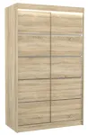 Riidekapp ADRK Benisso LED, pruunikas v., 58 cm x 120 cm x 200 cm