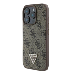 Telefoni &uuml;mbris Guess 4G Triangle, Apple iPhone 16 Pro, pruun v.