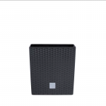 Lillepott Rato Low, plastik, pruun v.