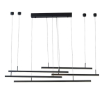 Valgusti rippuv AZzardo Merlo Dimm, 3000 &deg;K, 5 x 49 W, must v.