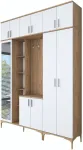 Esiku kapp Kalune Design EA121, valge v., 180 cm x 37.5 cm x 240 cm