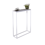 Konsoollaud ADRK Lucas, valge v./hall v., 20 cm x 60 cm x 80 cm