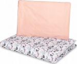 Beebide voodipesukomplekt Sensillo Butterfly, 100 x 135 cm, valge v./roosa v.