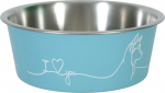 Kauss loomale Zolux Love, 0.75 l, 15 cm x 15 cm x 6.2 cm, helesinine v.