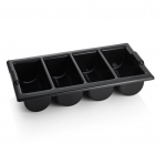 S&ouml;&ouml;giriistade alus Was, 32.5 cm x 53 cm x 10 cm, pol&uuml;prop&uuml;leen (pp), must v.