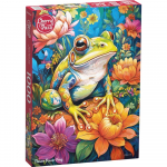 Pusle CherryPazzi Flower Power Frog, 70 cm x 50 cm, 1000 tk, mitmev&auml;rviline