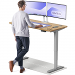 Arvutilaud reguleeritava k&otilde;rgusega Desktronic HomePro, 140 cm x 70 cm, 63 - 128 cm, tamm v./hall v.