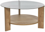 Kohvilaud Nordure Clara, tamm v., 75 cm x 75 cm x 40 cm