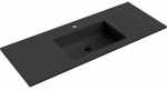 Vannitoa kraanikauss Mexen Otis, konglomeraat, 121 cm x 46.5 cm x 16.8 cm, must
