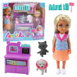 Nukk aksessuaaridega Lean Toys Ankiki Adorable, 13 cm, mitmev&auml;rviline