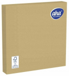 Pabersalvr&auml;tikud Aha, 33 cm x 33 cm, kuldne v., 20 tk