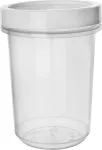 Konteiner toidu jaoks Orion, 0.5 l, 9 cm x 9 cm, l&auml;bipaistev v./valge v.