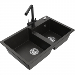 K&ouml;&ouml;givalamu Mexen Tomas, graniit, 80 cm x 50 cm x 19 cm, kuldne/must