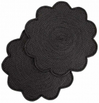 Lauamatt Homla Tala 244092, 38 cm x 38 cm, 2 tk, Must v.