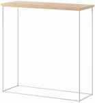 Konsoollaud ADRK Milan CT-MIL-W-OL, valge titaan v./lancelot oak v., 30 cm x 80 cm x 80 cm