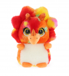 Pehme m&auml;nguasi dinosaurus Keel Toys Motsu Triceratops, punane v./oranž v., 14 cm