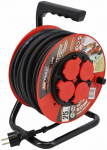 Pikendusjuhe trumlil AWTools, AW70224, 3 x 2,5 mm&sup2;, 25 m, IP44, 4 pesa