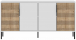 Konsoollaud Kalune Design Zerra, tamm v./valge v., 36 cm x 150 cm x 75 cm