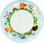 &Uuml;hekordne taldrik Teka Forest Animals, &Oslash; 18 cm, 8 tk