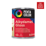 Emailv&auml;rv, universaalsed Pentacolor Alkydamel, l&auml;ikiv, 0.9 kg, punane v.