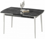 S&ouml;&ouml;gilaud pikendatav Kalune Design Toskana, antratsiit v./valge v., 132 - 170 cm x 76.5 cm x 79 cm