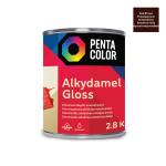 Emailv&auml;rv, universaalsed Pentacolor Alkydamel, l&auml;ikiv, 2.8 kg, punakaspruun v.