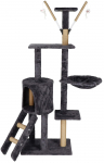 Kahjustatud pakendiga toode. Kraapimispost kassile Springos Multi-Level Cat House, 48 cm x 35 cm x 130 cm
