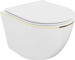 Kahjustatud pakendiga toode. WC-pott, seinapealne Mexen Lena Rimless, kaanega, 360 mm x 480 mm