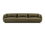 Diivan Cosmopolitan Design Tulum Bluvel 77, roheline v., 90 x 255 cm x 70 cm