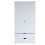 Riidekapp Kalune Design 1600-016, valge v., 90 cm x 45 cm x 183 cm