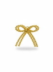 J&otilde;ulupuu ehe Christmas Touch Ribbon Beads, kuldne v., plastik, 2 tk