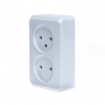 Pistikupesa 2-ne Schneider Electric Prima WDE001040, ilma maanduseta, valge v.