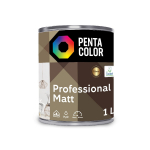 Dispersioonv&auml;rv Pentacolor Professional Matt, valge v., 1 l
