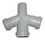 Rist (nelja haruga) sisekanalisatsioonile Magnaplast HTplus, 50 mm x 50 mm x 50 mm, 67 &deg;