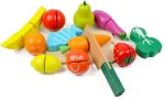M&auml;nguk&ouml;&ouml;gi tarbed, puuviljad ja k&ouml;&ouml;giviljad EcoToys Fruits & Vegetables