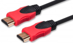 Juhe Savio HDMI CL-140 HDMI, HDMI, 7.5 m, must v./punane v.
