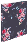 Registraator-mapp Herlitz Ladylike Flowers, A4 Roosa v./Hall v.