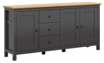 Kapp Hesen S515-KOM3D3S/10/20-GF/DASN, tamm v./grafiit v., 199 cm x 44 cm x 96 cm