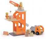 Ehitusplats VIGA Crane Lift w/Dumper 51616, pruun v./oranž v.