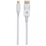 Kaabel Techly MDP-020T4K Mini DisplayPort, Displayport, 2 m, valge v.