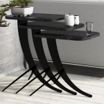 Kohvilaud Kalune Design Pion Marble, must v., 60 cm x 35 cm x 45 cm