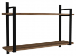 Seinariiul Kalune Design Abat 495SSE1101, must v./p&auml;hklipuu v., 60 cm x 22 cm x 90 cm