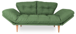 Diivanvoodi Hanah Home 3-Seat Nina Daybed GR106, roheline v., 120 x 60 cm x 40 cm
