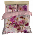 Voodipesukomplekt Mijolnir 178PRL1212, violett v./valge v./roosa v., 50 x 70 cm, 200 x 220 cm