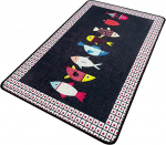 Vannitoa p&otilde;randamatt Foutastic Swing Of Fish 359CHL4912, mitmev&auml;rviline, 100 cm x 80 cm